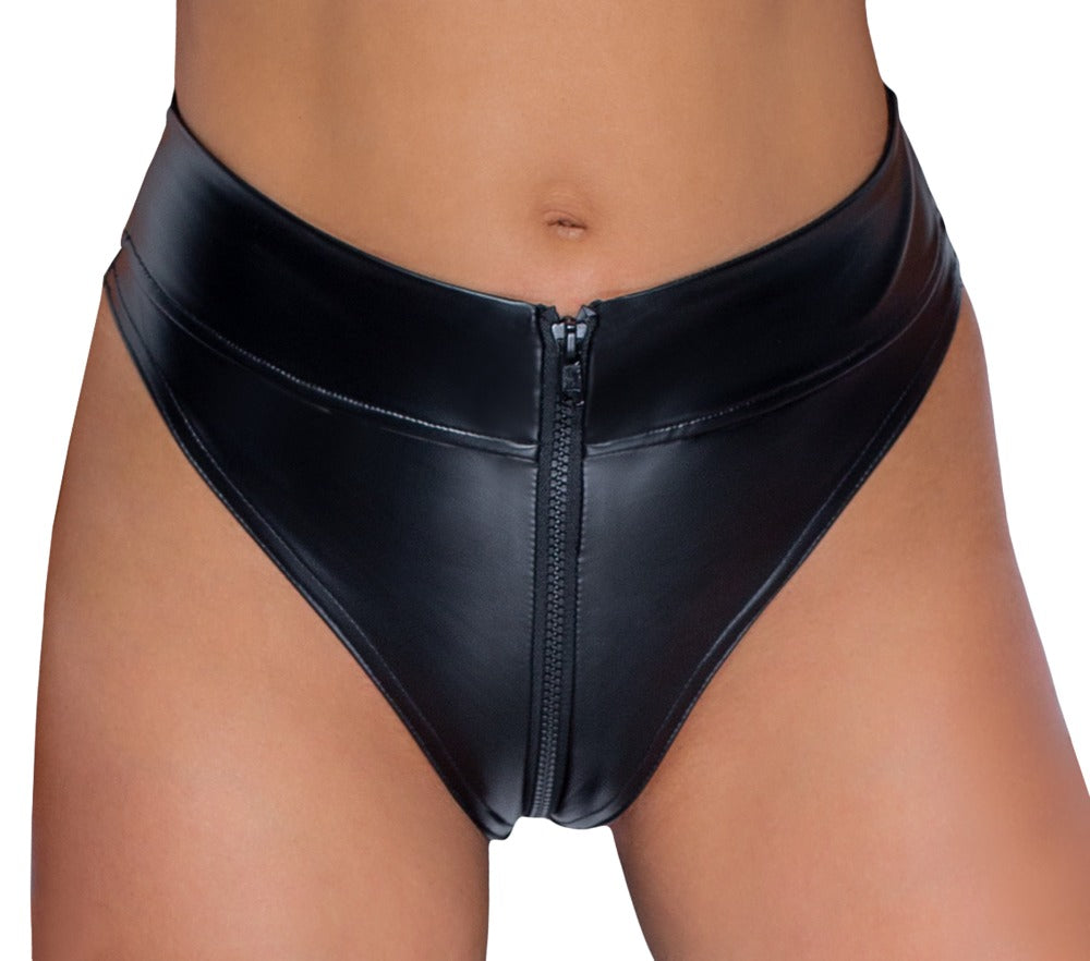Shorts mit hoher Taille und weitem Schritt 