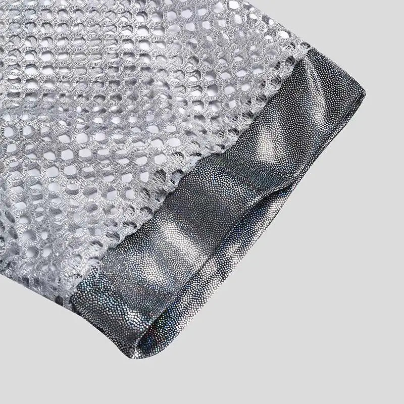 Glänzendes Crop Top