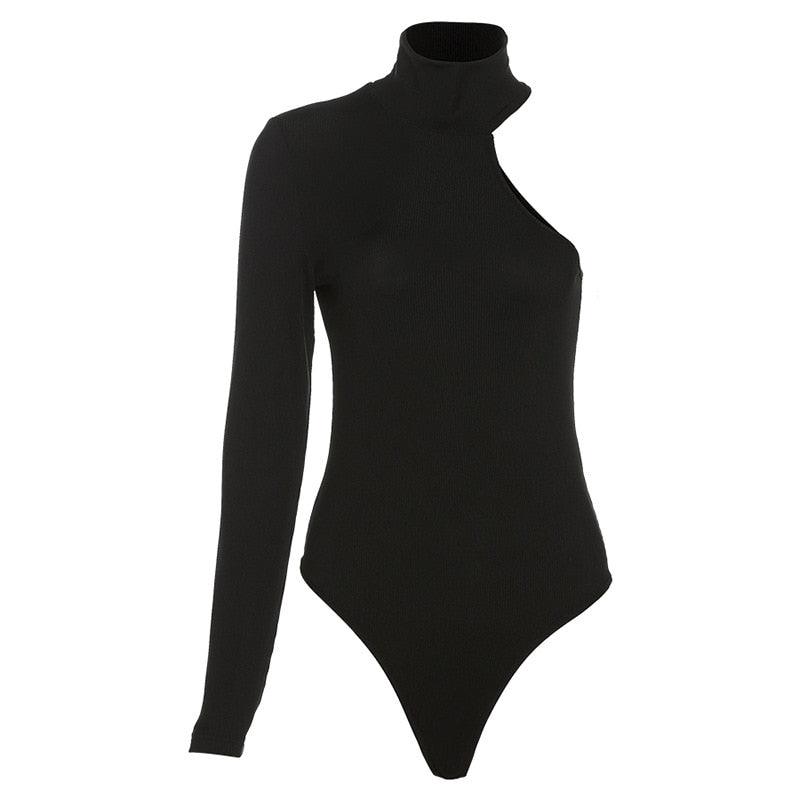 One Shoulder Knitted Bodysuit