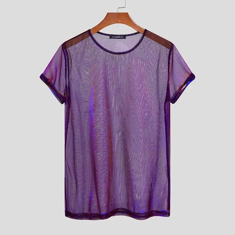 Glossy Mesh Shirt
