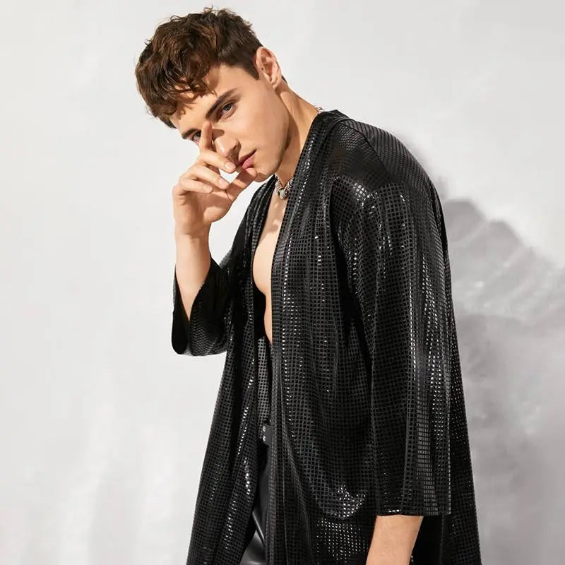 Langes Cardigan-Shirt