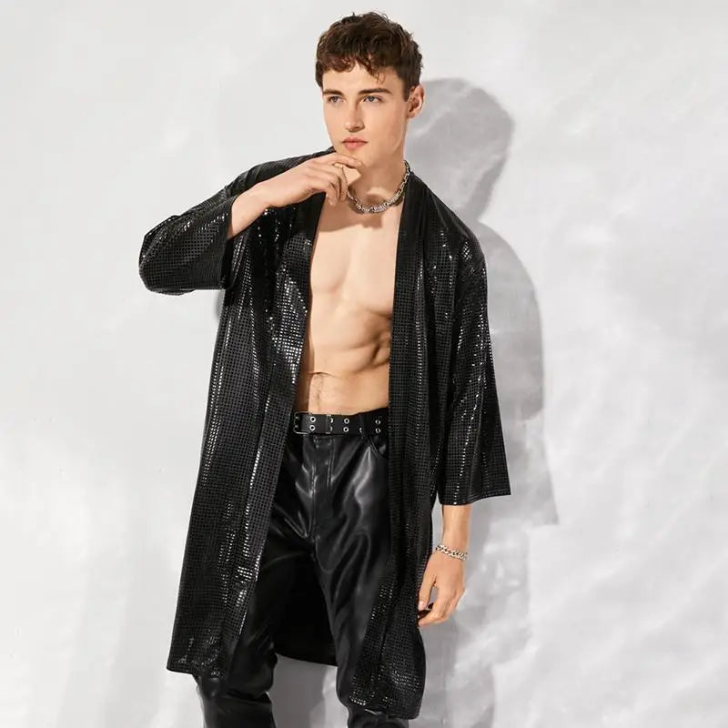 Langes Cardigan-Shirt