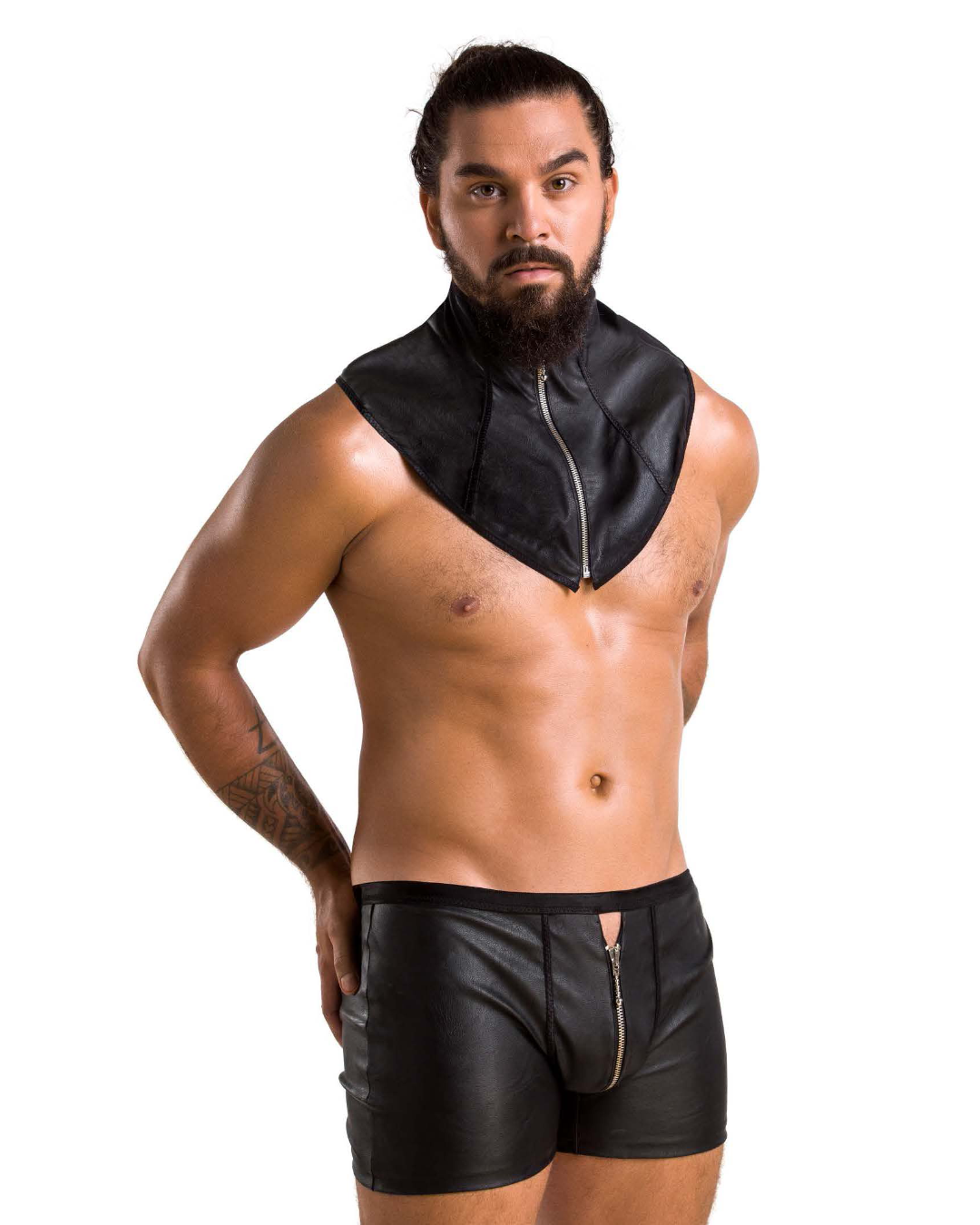 Leather Look Zipper Set