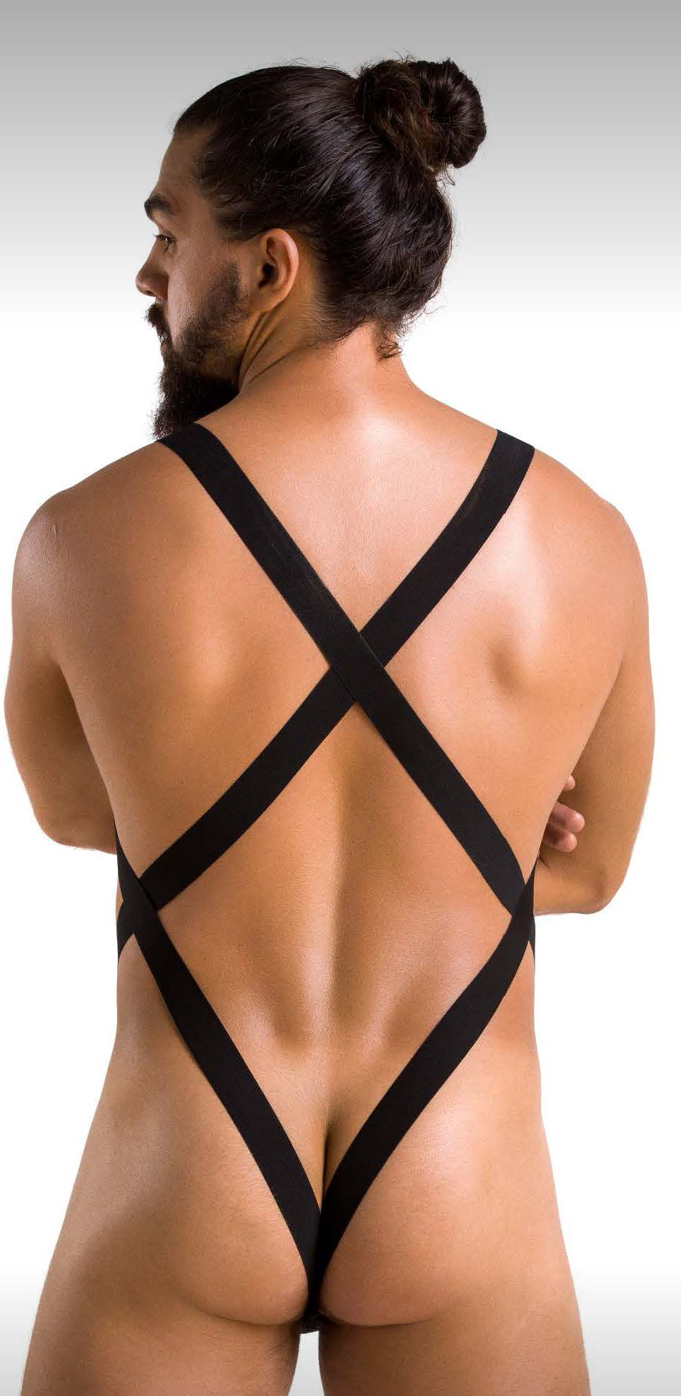 Fish Net Cross Back Body
