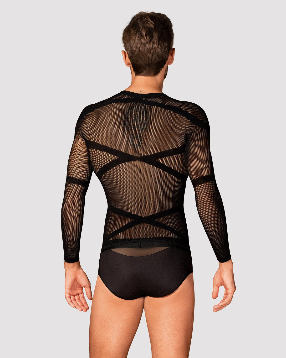 Langarm-Mesh-Shirt