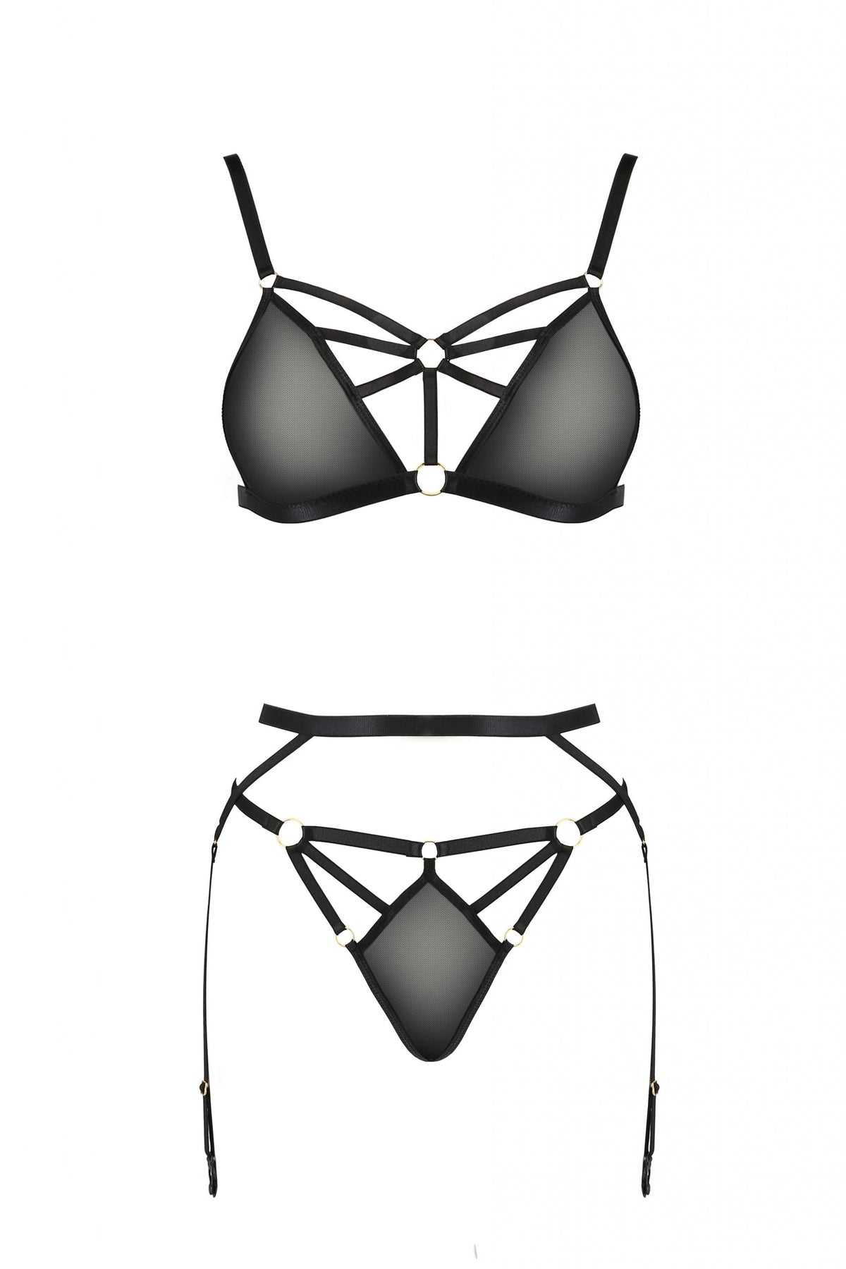 Kreuz-BH-Dessous-Set
